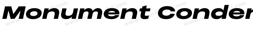 Monument Condensed Italic字体转换